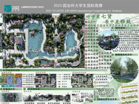 竹中有七贤、亭中觅雅致—中国传统中式园林景观升级转译