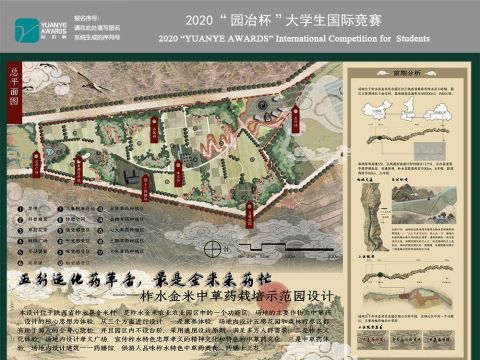 五行运化药草香，最是金米采药忙——柞水金米中草药栽培示范园设计