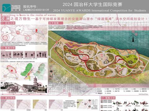 波澜之境万物生——基于可持续发展理念的安徽省潜山县潜水“绿道银滩”滨水空间规划设计